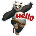 Sticker from Kung Fu Panda