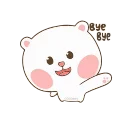 👋 emoji TuaGom Puffy Bear- @MochaStickers Telegram sticker 24 of 24