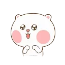 😊 emoji TuaGom Puffy Bear- @MochaStickers Telegram sticker 4 of 24