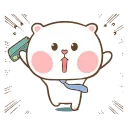🏃‍♂️ emoji TuaGom Puffy Bear- @MochaStickers Telegram sticker 10 of 24