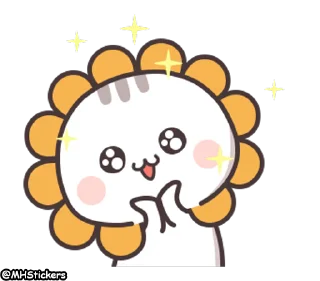 Sticker from @MHStickers Kawaii Neko Chan 1