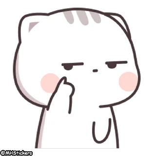 Sticker from @MHStickers Kawaii Neko Chan 3