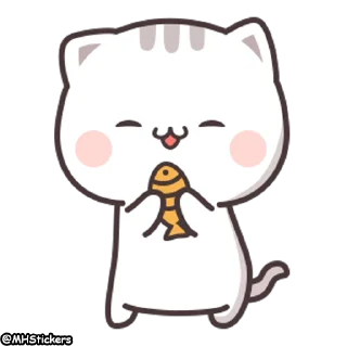 Sticker from @MHStickers Kawaii Neko Chan 1