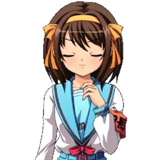 🆘 emoji The Promise Of Haruhi Suzumiya Telegram sticker 10 of 60