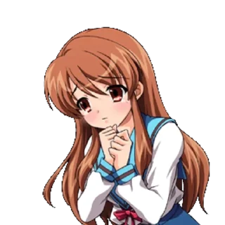 🆘 emoji The Promise Of Haruhi Suzumiya Telegram sticker 24 of 60