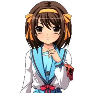 🆘 emoji The Promise Of Haruhi Suzumiya Telegram sticker 11 of 60