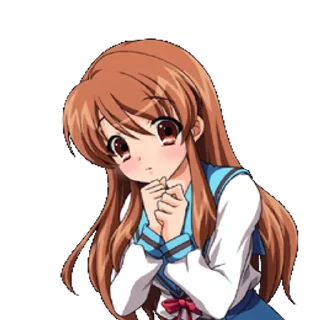 🆘 emoji The Promise Of Haruhi Suzumiya Telegram sticker 23 of 60