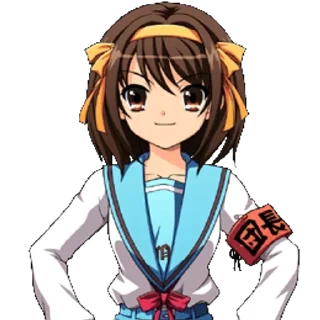 🆘 emoji The Promise Of Haruhi Suzumiya Telegram sticker 3 of 60