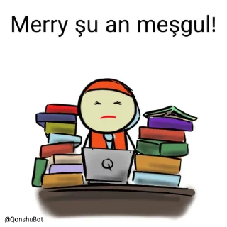 😖 emoji Merry @Qonshubot Telegram sticker 24 of 31