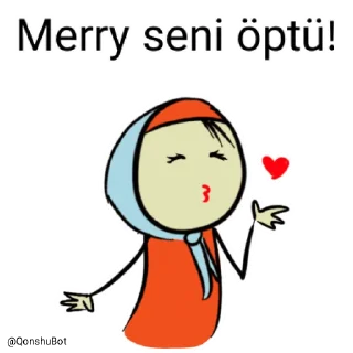 💋 emoji Merry @Qonshubot Telegram sticker 19 of 31
