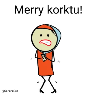 😰 emoji Merry @Qonshubot Telegram sticker 15 of 31