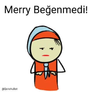 👎 emoji Merry @Qonshubot Telegram sticker 21 of 31