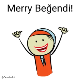 👍 emoji Merry @Qonshubot Telegram sticker 20 of 31