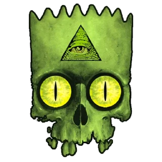 💀 emoji https://t.me/bartcoin_erc Telegram sticker 9 of 15
