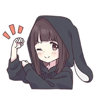 💪 emoji Menhera-chan @english_world_chatting Telegram sticker 6 of 120