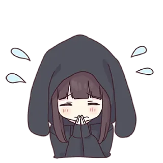 🙏 emoji Menhera-chan @english_world_chatting Telegram sticker 5 of 120