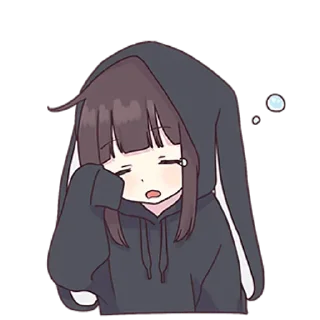 😢 emoji Menhera-chan @english_world_chatting Telegram sticker 24 of 120