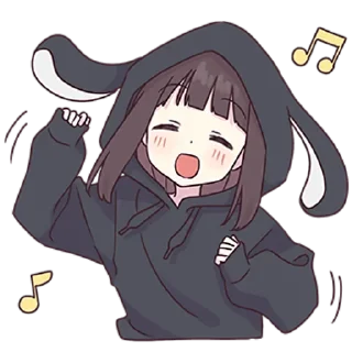 🎶 emoji Menhera-chan @english_world_chatting Telegram sticker 14 of 120