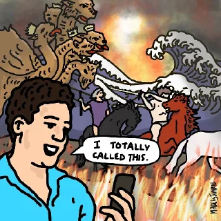 Sticker from Christianity meme mis