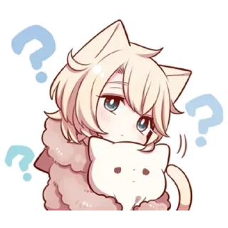 🌟 emoji Сонная нэко @StickersPackRobot Telegram sticker 16 of 39