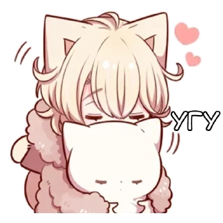🌟 emoji Сонная нэко @StickersPackRobot Telegram sticker 11 of 39