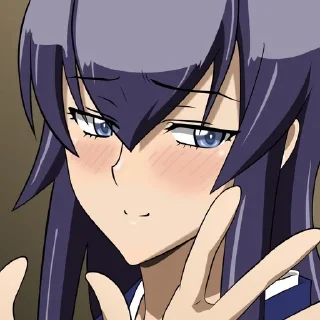 Sticker from Busujima Saeko ⚔ @KesitoMania
