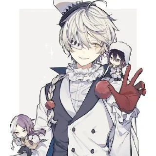 🤍 emoji ⌜ Nikolai 🤍 ⌟  ᨒ @KurumiFan ⛩️ Telegram sticker 19 of 120