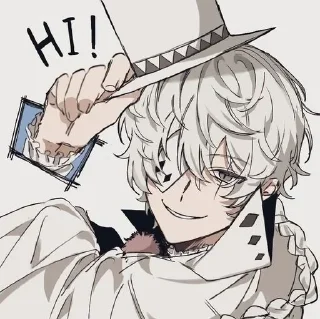 🤍 emoji ⌜ Nikolai 🤍 ⌟  ᨒ @KurumiFan ⛩️ Telegram sticker 6 of 120