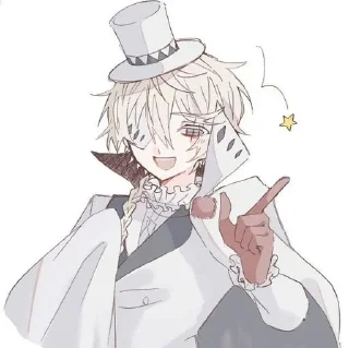 🤍 emoji ⌜ Nikolai 🤍 ⌟  ᨒ @KurumiFan ⛩️ Telegram sticker 17 of 120