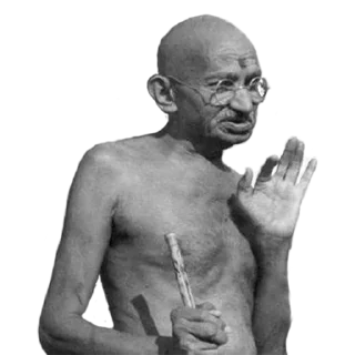 Sticker from Gandhi
