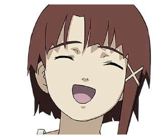 😆 emoji lainTTL Creators Sticker @moe_sticker_bot Telegram sticker 11 of 24