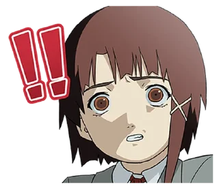 😨 emoji lainTTL Creators Sticker @moe_sticker_bot Telegram sticker 7 of 24