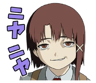 😁 emoji lainTTL Creators Sticker @moe_sticker_bot Telegram sticker 8 of 24