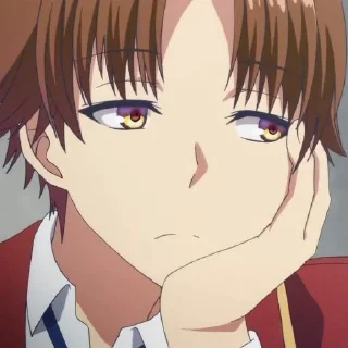 🍁 emoji ayanokouji kiyotaka [ @Otakusticker ] Telegram sticker 10 of 40