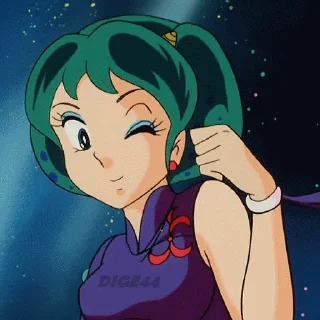 😉 emoji @STIKERFORALL URUSEI YATSURA LUM LAMU' PHOTO STICKERS Telegram sticker 20 of 85