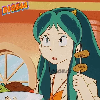 🍢 emoji @STIKERFORALL URUSEI YATSURA LUM LAMU' PHOTO STICKERS Telegram sticker 12 of 85