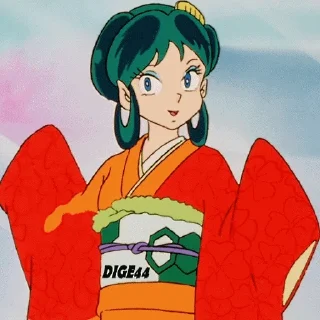 👘 emoji @STIKERFORALL URUSEI YATSURA LUM LAMU' PHOTO STICKERS Telegram sticker 15 of 85