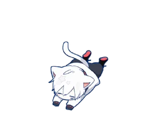 ⭐ emoji 動く！まふまふスタンプ（ねこ） @moe_sticker_bot Telegram sticker 11 of 24