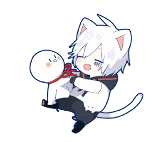 Sticker from 動く！まふまふスタンプ（ねこ） @moe_sticker_bot