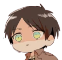 Sticker from attack on titan chibi .saku