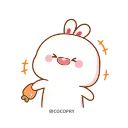 🤣 emoji Lovely Tuji 2😍 @MochaStickers Telegram sticker 7 of 18