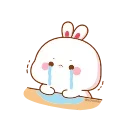 😭 emoji Lovely Tuji 2😍 @MochaStickers Telegram sticker 11 of 18