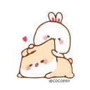 😝 emoji Lovely Tuji 2😍 @MochaStickers Telegram sticker 6 of 18