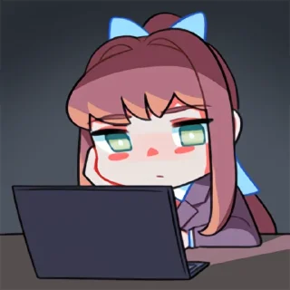 Sticker from DDLC