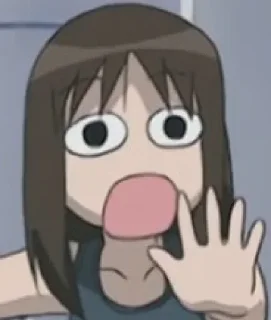 😨 emoji - ᗷY @ahMshY 𓉮 . Azumanga Daioh Telegram sticker 5 of 108