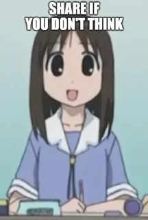 🤪 emoji - ᗷY @ahMshY 𓉮 . Azumanga Daioh Telegram sticker 24 of 108