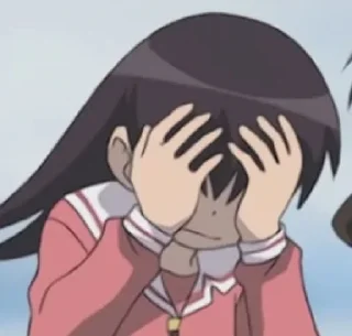 😖 emoji - ᗷY @ahMshY 𓉮 . Azumanga Daioh Telegram sticker 14 of 108