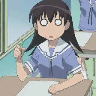 😵 emoji - ᗷY @ahMshY 𓉮 . Azumanga Daioh Telegram sticker 22 of 108