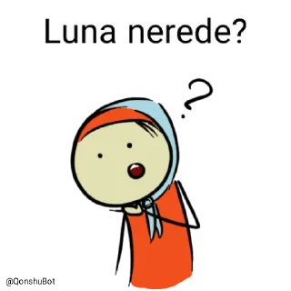 🤔 emoji Luna @Qonshubot Telegram sticker 5 of 31