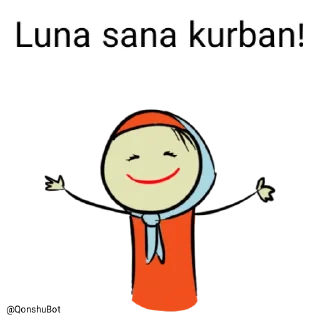 🤗 emoji Luna @Qonshubot Telegram sticker 18 of 31